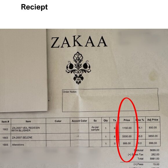 Wedding Dress - ZAKAA Couture, Mermaid Style - Picture 12 of 13